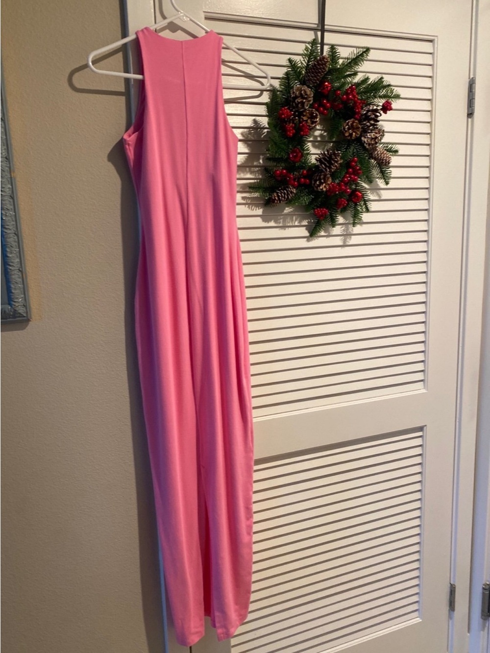 SKIMS Bubble Gum Pink Sleeveless Maxi Dress